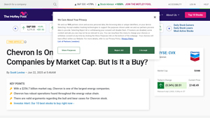 Chevron Is One of the Largest Energy Companies by Market Cap. But Is It ... - chevron usa inc