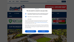 Football Ground Map - Stadium Capacities