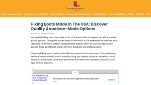 Hiking Boots Made in the USA: Discover Quality American-Made Options - keen footwear made in usa