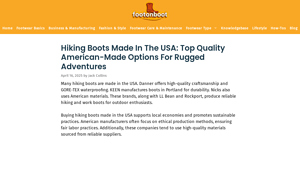 Hiking Boots Made in the USA: Top Quality American-Made Options for ... - hiking shoes made in usa