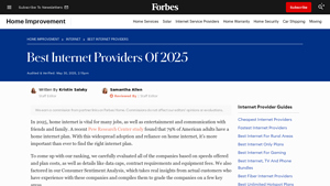 Best Internet Providers Of 2025 - Forbes Home - top internet service providers in usa