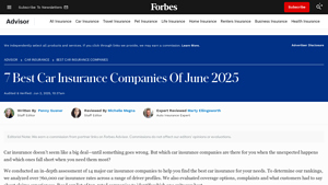 7 Best Car Insurance Companies Of June 2025 - top 10 car insurance companies in usa