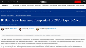 10 Best Travel Insurance Companies For 2025: Expert-Rated - list of travel companies in usa