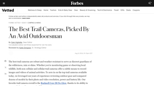 Best Trail Cameras 2024 - Forbes Vetted - trail cameras made in usa
