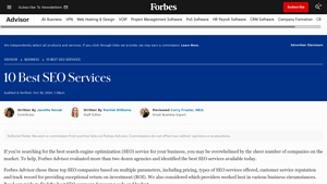 10 Best SEO Services - Forbes Advisor - best seo company in usa
