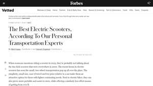 Best Electric Scooters 2025 - Forbes Vetted - electric scooter usa