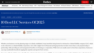 10 Best LLC Services of 2025 - Forbes Advisor - legal companies in usa