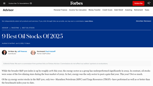 Best Oil Stocks Of 2025 - Forbes Advisor - biggest petroleum companies in usa