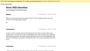 Steel Mill Question - General Discussion - Trains.com Forums - largest steel manufacturers in usa