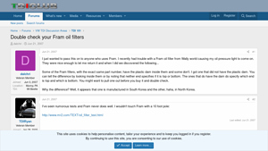 Double check your Fram oil filters - TDIClub Forums - fram brand in usa