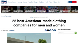 25 best American-made clothing companies for men and women - clothes brands made in usa