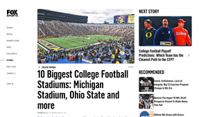 10 Biggest College Football Stadiums: Michigan Stadium, Ohio ... - usa largest stadium