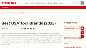 Best USA Tool Brands ( Update 2025) - FOXWOLL - usa made utensils