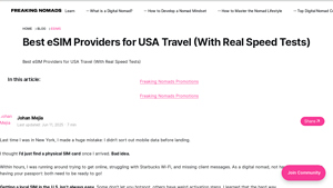 Best eSIM Providers for USA Travel (With Real Speed Tests) - electronic sim usa