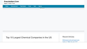 Top 10 Largest Chemical Companies in the US - FreeJobAlert.Com - largest chemical companies in usa