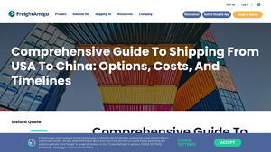 Comprehensive Guide to Shipping from USA to China: Options, Costs, and ... - usa to china transportation services