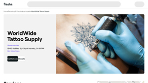 WorldWide Tattoo Supply - 15410 Stafford St, City of Industry ... - Fresha - worldwide tattoo supply usa