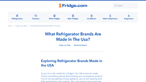 What Refrigerator Brands Are Made In The Usa? - Fridge.com - fridge made in usa