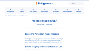 Freezers Made In USA | Fridge.com - usa made freezers