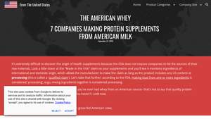 The American Whey - From The United States - protein powder manufacturers usa