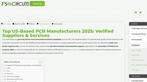 2025's Best PCB Manufacturers in the USA | High-Quality & Cheap - pcb manufacturing usa