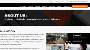 About Fusion3 | American-Made 3D Printer | Fusion3 Design - 3d printer made in usa