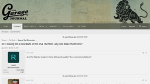 Looking for a new Made in the USA Thermos. Any one make them ... - vacuum flask made in usa