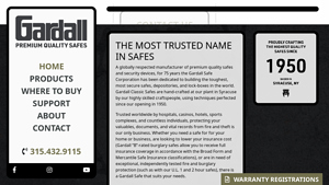 Gardall Safe Corporation - Since 1950 - safes made in usa