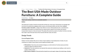 The Best USA-Made Outdoor Furniture: A Complete Guide - outdoor furniture made in usa