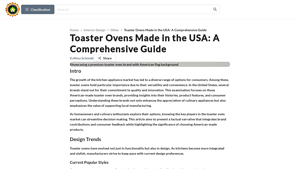 Toaster Ovens Made in the USA: A Comprehensive Guide - toaster made in usa