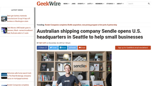 Australian shipping company Sendle opens U.S. headquarters ... - GeekWire - sendle usa inc