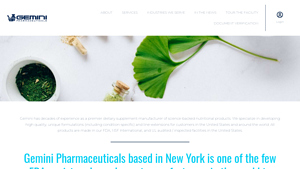 Vitamin and Supplement Manufacturer | Gemini Pharmaceuticals - top supplement manufacturers in usa