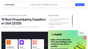 15 Best Dropshipping Suppliers in USA (2025) - GemPages - dropship distributors usa