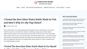 I Tested the Best Glass Water Bottle Made in USA and Here's Why It's My ... - glass water bottle made in usa