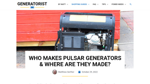 Who Makes Pulsar Generators & Where Are They Made? - generators made in the usa