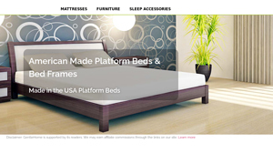 Platform Beds & Frames Made in USA: American Made - Gentle Home - bed frame made in usa