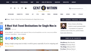 8 Must Visit Travel Destinations for Single Men in 2024 - best solo vacations for guys usa