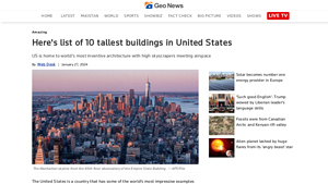 Here's list of 10 tallest buildings in United States - Geo.tv - what is the tallest building in the usa
