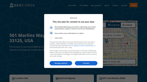 501 Marlins Way, Miami, FL 33125, USA - GEOCORDS - 501 marlins way miami fl 33125 usa