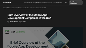 Mobile App Development Companies in the USA - GetWidget - mobile app development company in usa