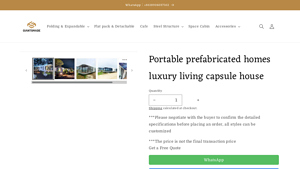 Portable prefabricated homes luxury living capsule house - capsule house made in usa price