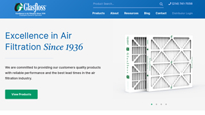 Glasfloss Industries: HVAC Air Filter Manufacturer - hvac pleated filter manufacturers usa