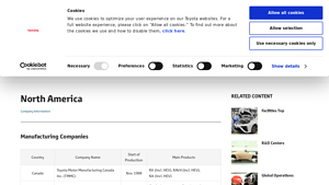 North America | Toyota Motor Corporation Official Global Website - car plants in usa