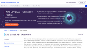 Alfa Laval AB Company Profile - GlobalData - alpha laval usa