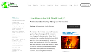 How Clean is the U.S. Steel Industry? - Global Efficiency Intelligence - steel production usa