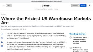 Where the Priciest US Warehouse Markets Are - Globest - inexpesnive warehouses in western usa