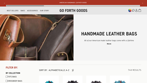 Handmade Leather Bags Made in the USA | Go Forth Goods - crossbody bags made in usa