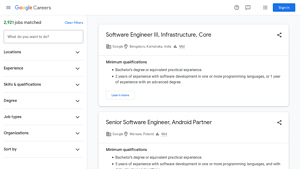 Search Jobs — Google Careers - usa company job apply online