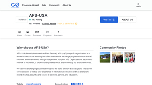 AFS-USA | Reviews and Programs - Go Overseas - american field service usa