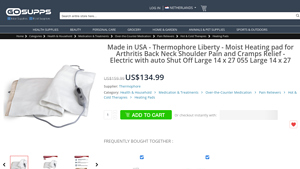 Thermophore Liberty Moist Heating Pad - Made in USA for Arthritis ... - heating pad made in usa
